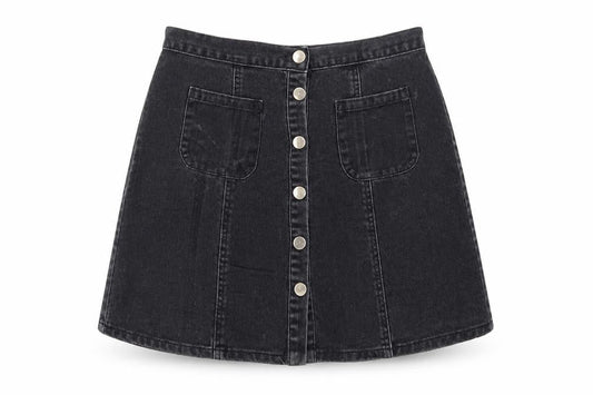 Womens UK Size M Cooperative A-Line Denim Skirt