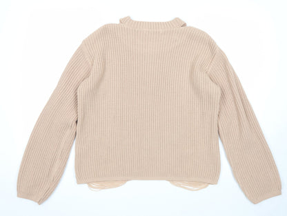 Womens UK Size 16 Select Beige Pullover Jumper