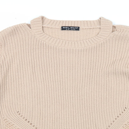 Womens UK Size 16 Select Beige Pullover Jumper