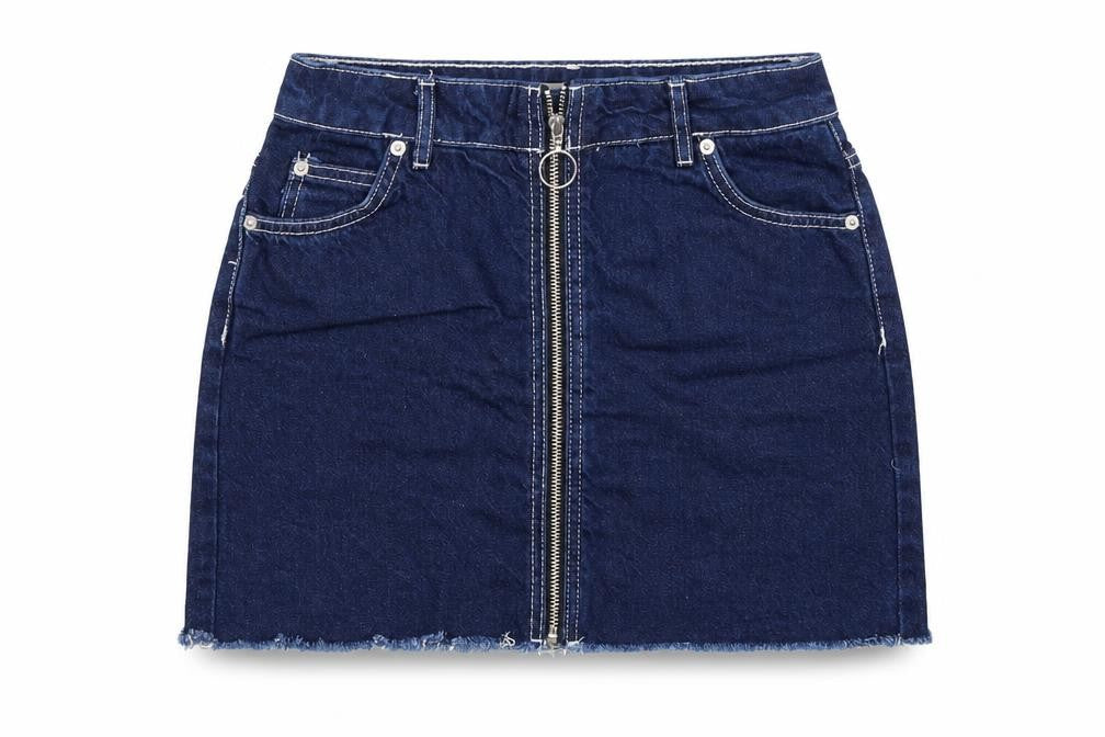 Womens UK Size 8 Topshop Mini Denim Skirt