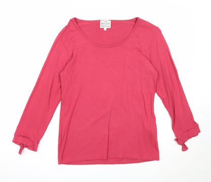 Womens UK Size M Masai Pink Basic T-Shirt