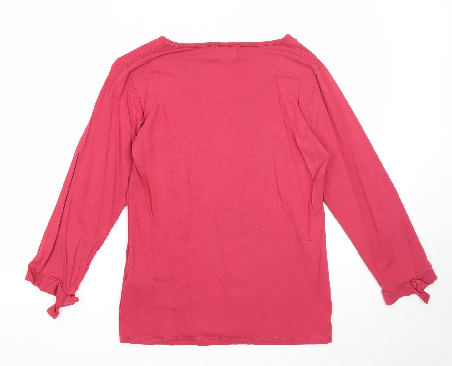 Womens UK Size M Masai Pink Basic T-Shirt