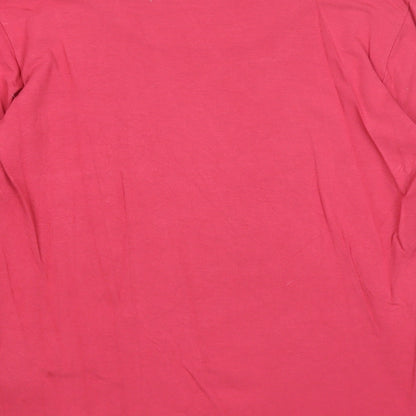 Womens UK Size M Masai Pink Basic T-Shirt