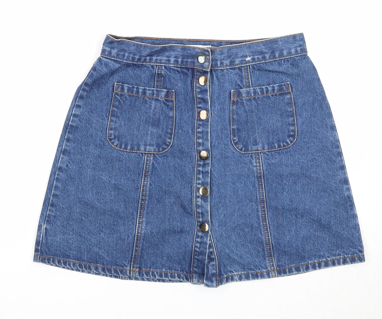 Womens UK Size S Cooperative A-Line Denim Skirt