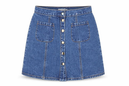 Womens UK Size S Cooperative A-Line Denim Skirt