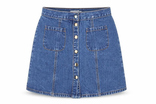 Womens UK Size S Cooperative A-Line Denim Skirt