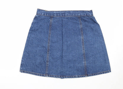Womens UK Size S Cooperative A-Line Denim Skirt