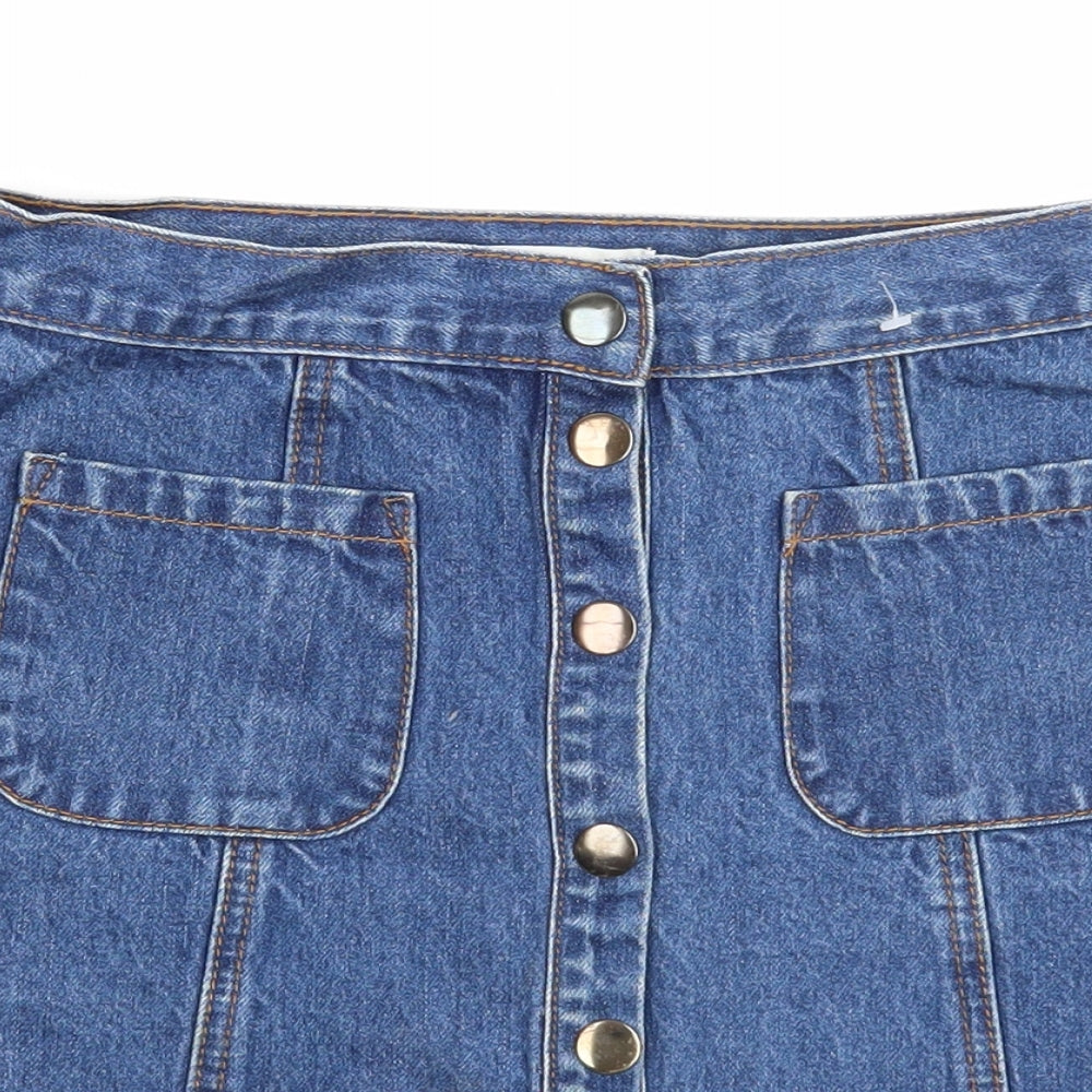 Womens UK Size S Cooperative A-Line Denim Skirt