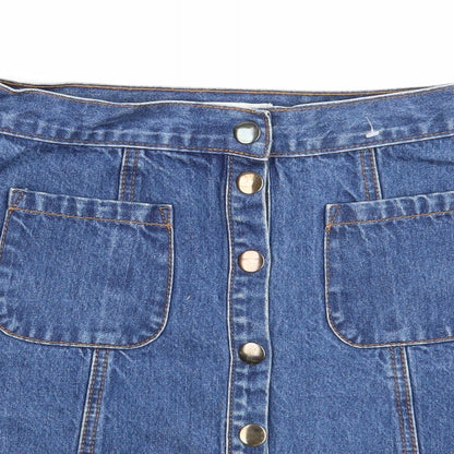 Womens UK Size S Cooperative A-Line Denim Skirt