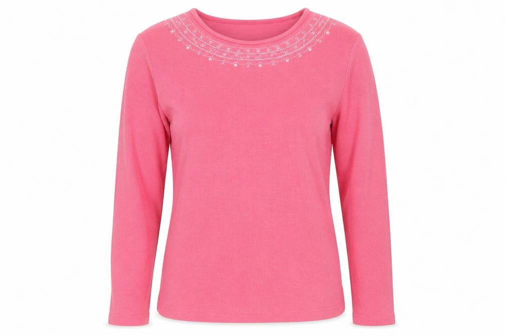 Womens UK Size S Bonmarché Pink Pullover Jumper