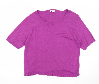 Womens UK Size M Monsoon Purple Pullover Jumper