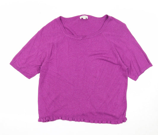 Womens UK Size M Monsoon Purple Pullover Jumper