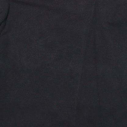 George Womens Black V-Neck Cotton Pullover Jumper Size M