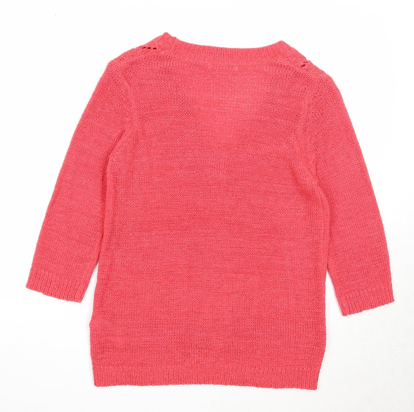Womens UK Size 10 Marks and Spencer Red Cardigan Jumper