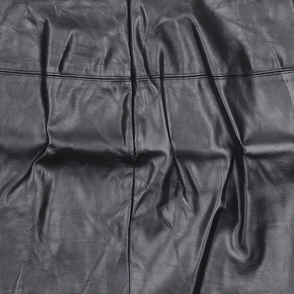 Missguided Womens Black Polyester A-Line Skirt Size 10 Zip