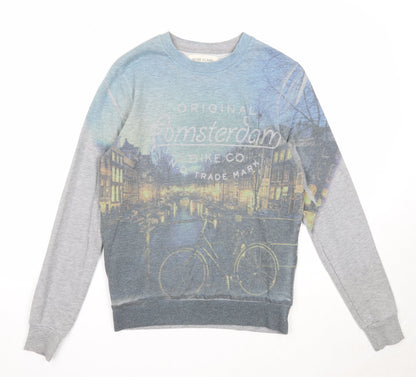 Mens UK Size XS River Island Multicoloured Pullover Sweatshirt