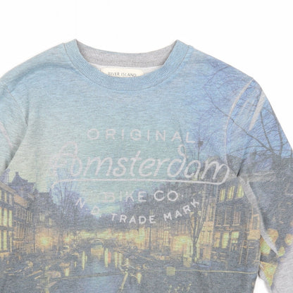 Mens UK Size XS River Island Multicoloured Pullover Sweatshirt