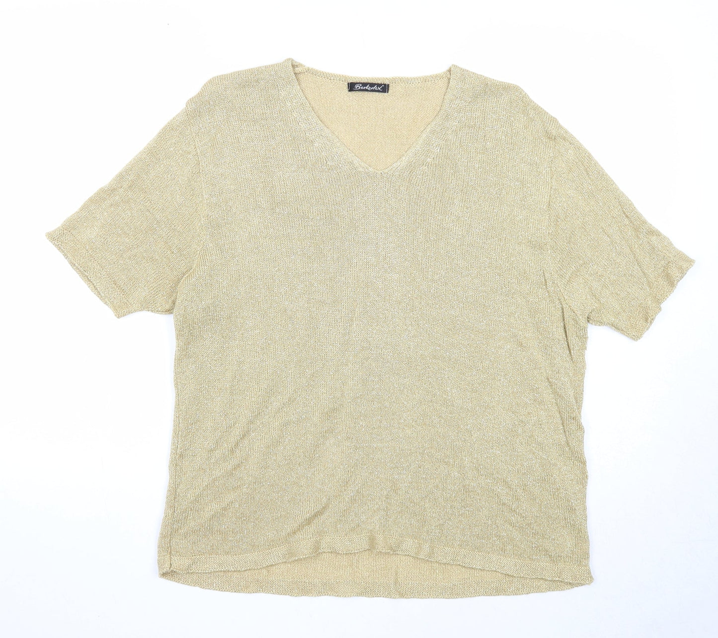 Womens UK Size 18 Berkertex Gold Pullover Jumper