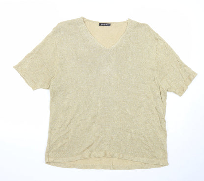 Womens UK Size 18 Berkertex Gold Pullover Jumper