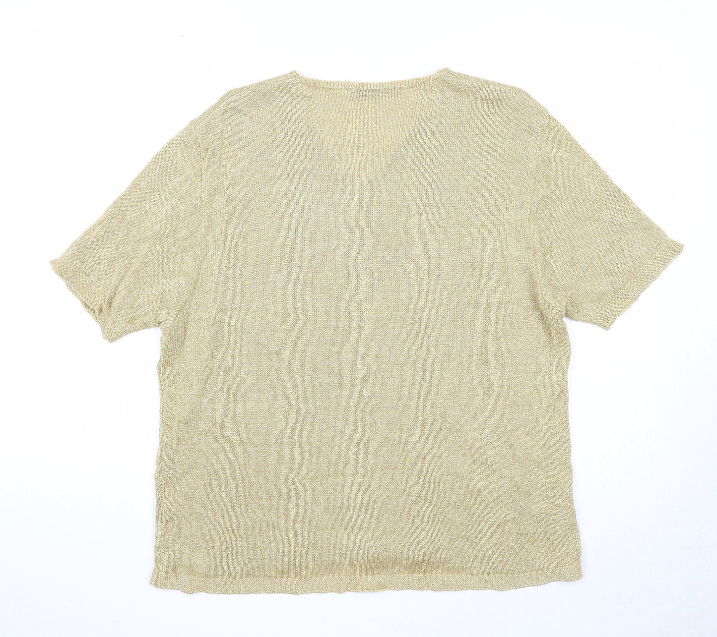 Womens UK Size 18 Berkertex Gold Pullover Jumper