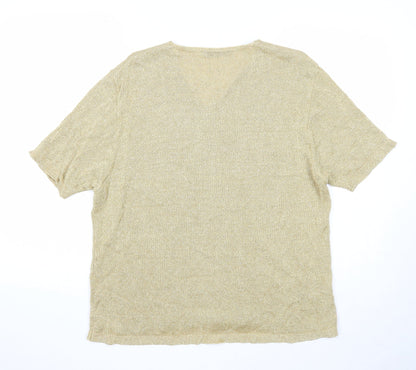Womens UK Size 18 Berkertex Gold Pullover Jumper