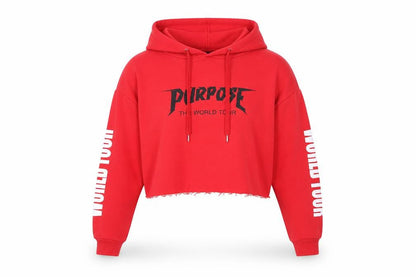 Womens UK Size S Divided Red Pullover Hoodie