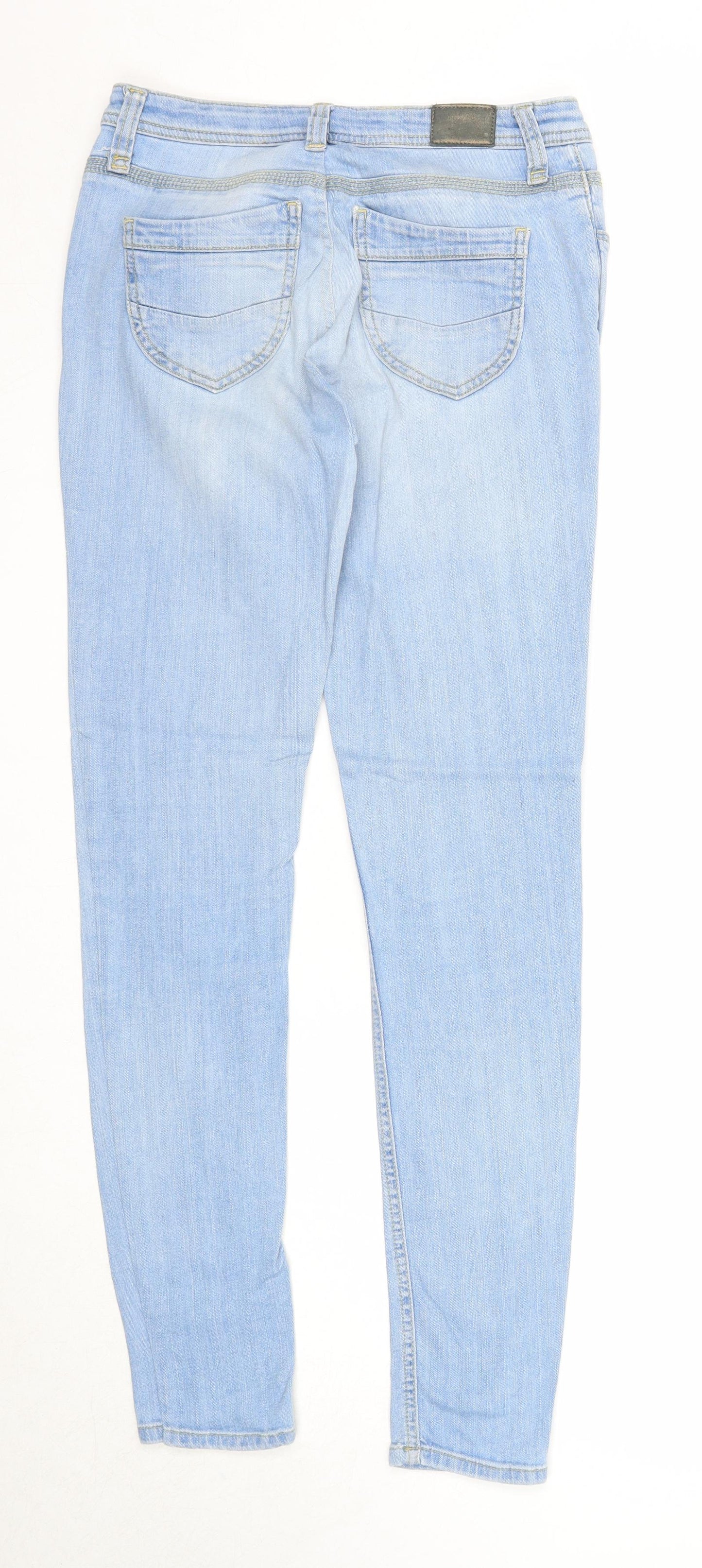 Cross Jeans Mens Blue Cotton Skinny Jeans Size 29 in L32 in Regular Zip