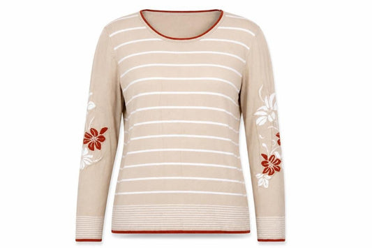 Womens UK Size L Paramour Beige Pullover Jumper