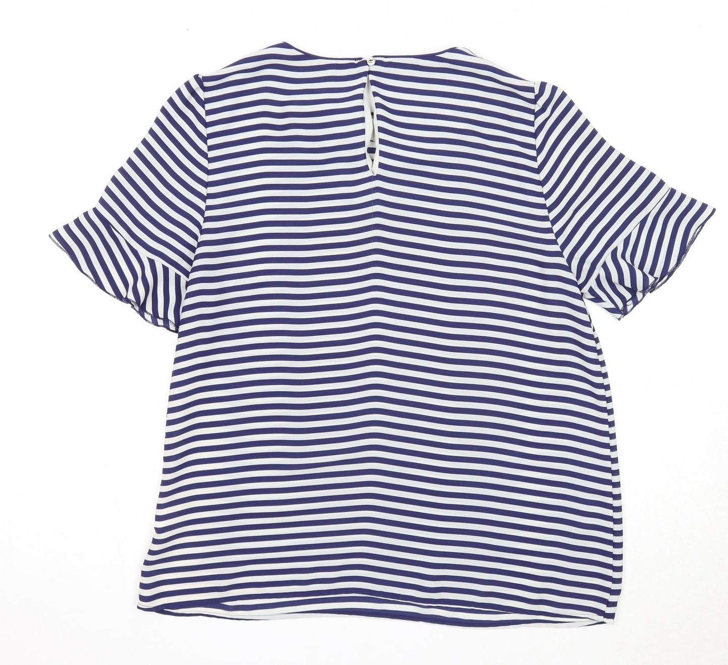 Womens UK Size 14 Oasis Blue Basic T-Shirt