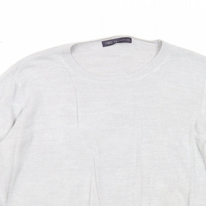 Womens UK Size 16 Marks and Spencer Grey Pullover Jumper