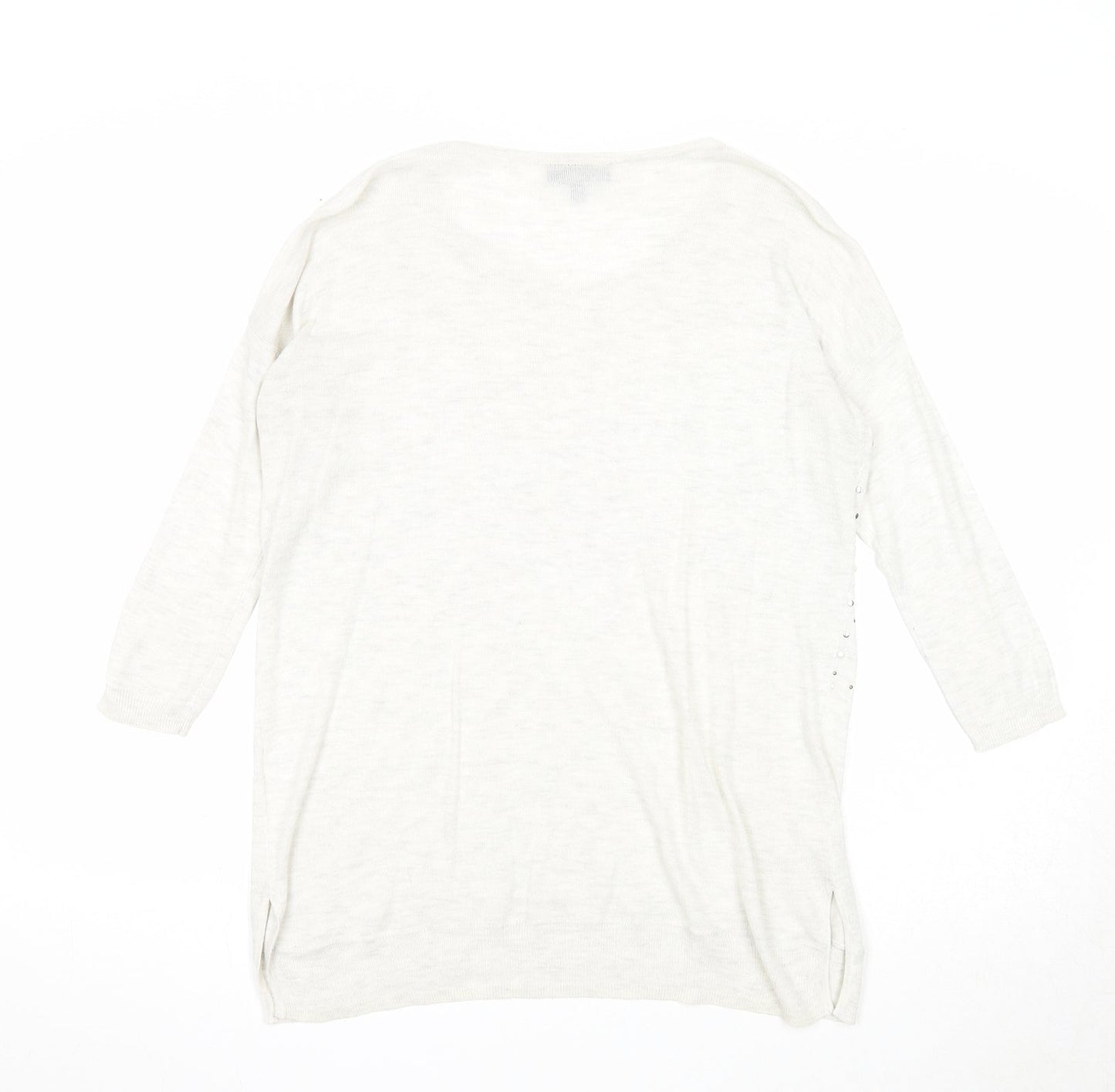Womens UK Size 8 Warehouse Grey Pullover Jumper