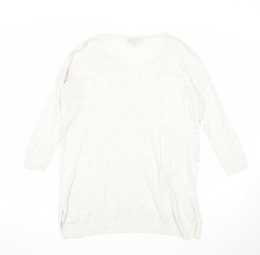 Womens UK Size 8 Warehouse Grey Pullover Jumper