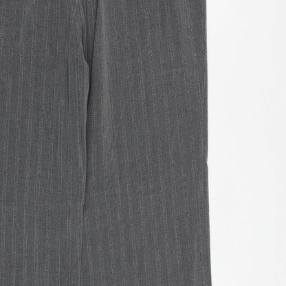 Womens UK Size 14 Marks and Spencer Regular Fit Dress Pants Grey Trousers