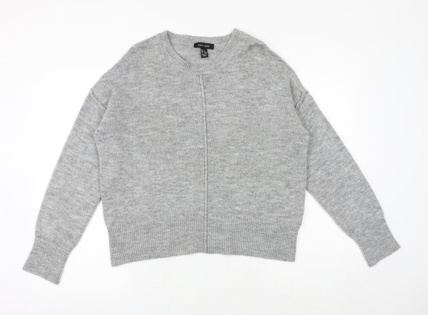 Womens UK Size S New Look Grey Pullover Jumper
