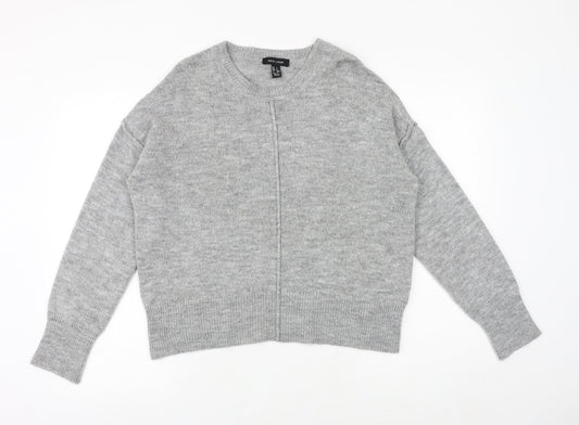 Womens UK Size S New Look Grey Pullover Jumper