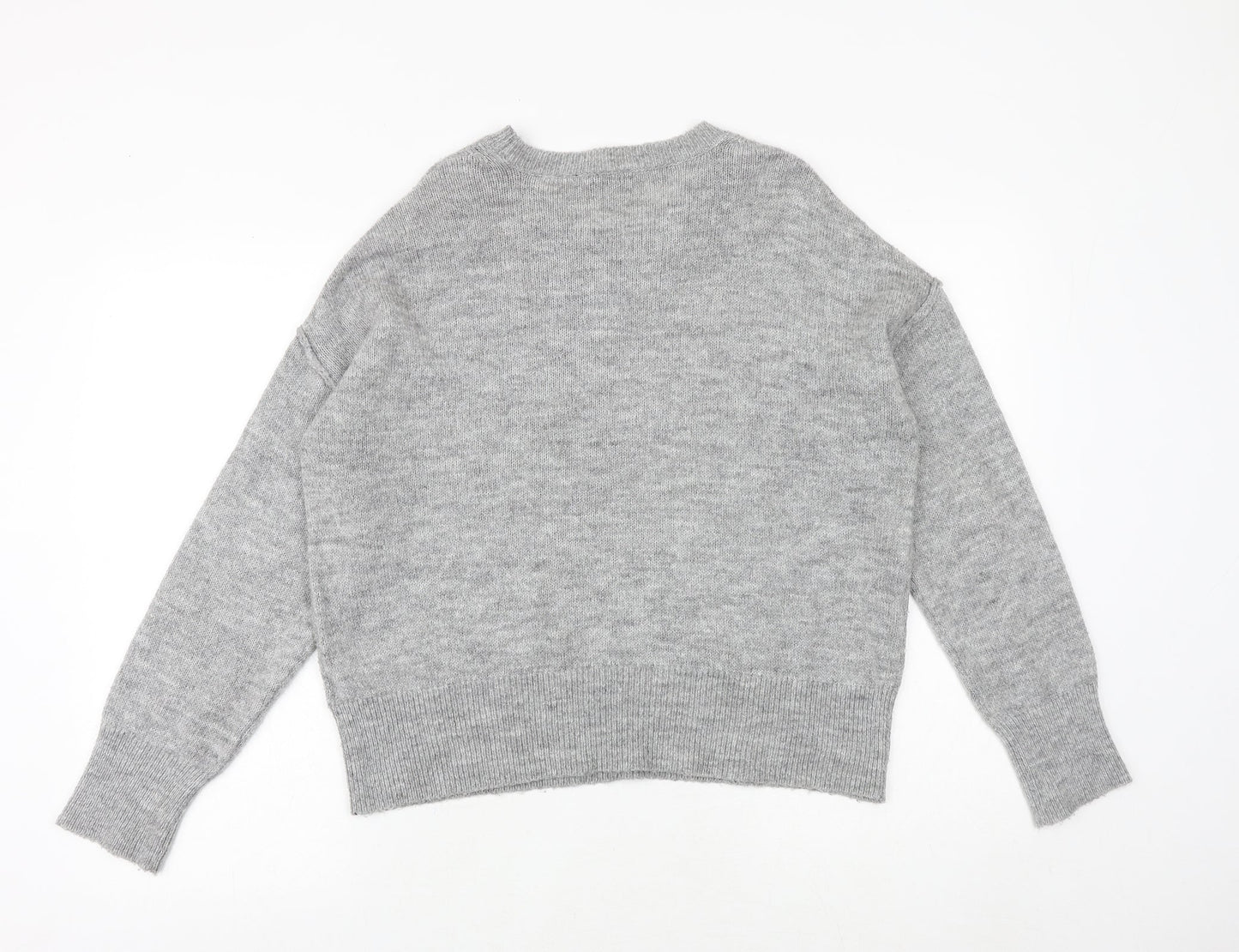 Womens UK Size S New Look Grey Pullover Jumper