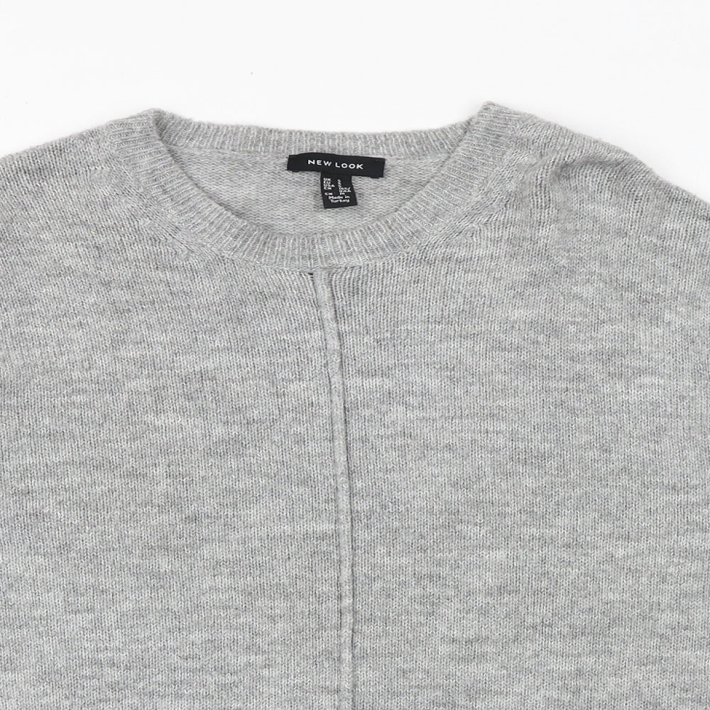 Womens UK Size S New Look Grey Pullover Jumper