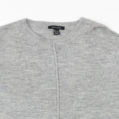 Womens UK Size S New Look Grey Pullover Jumper