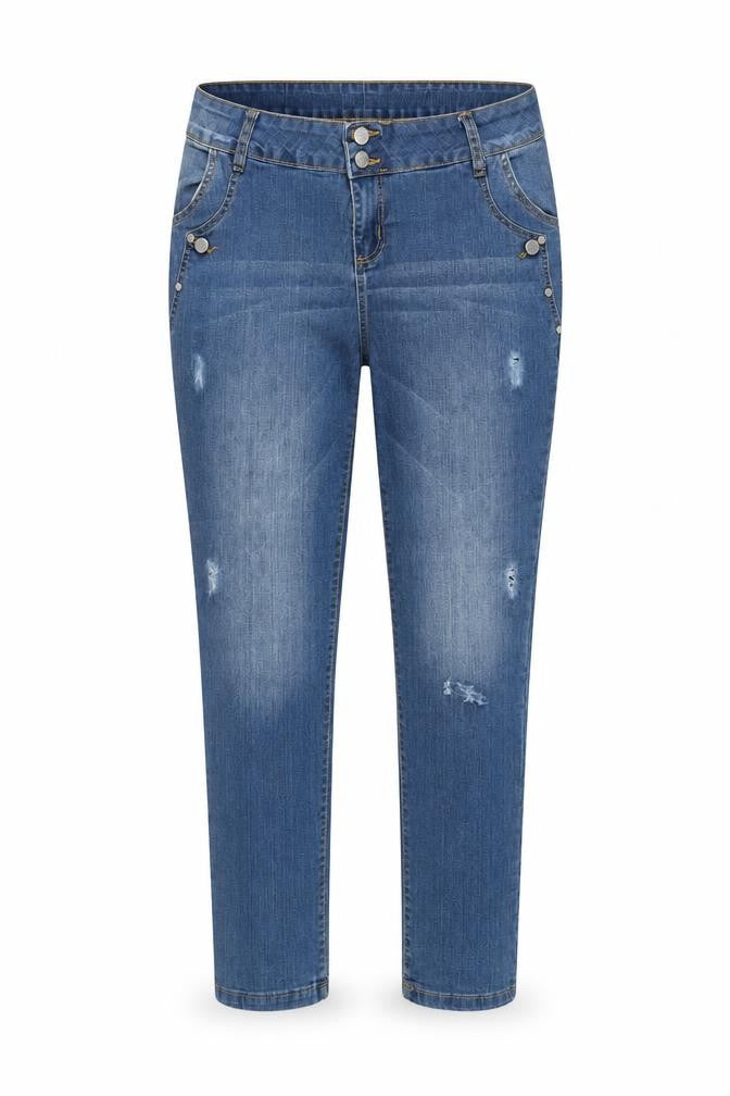 Janina Womens Blue Cotton Skinny Jeans Size 12 Regular Zip