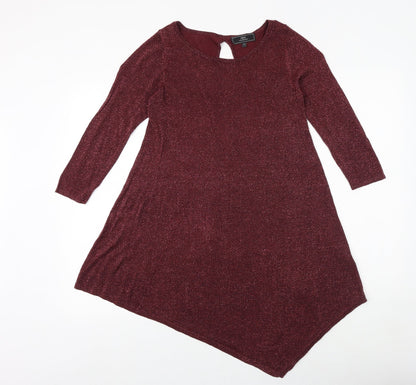 Womens UK Size 8 NEXT Red Pullover Jumper