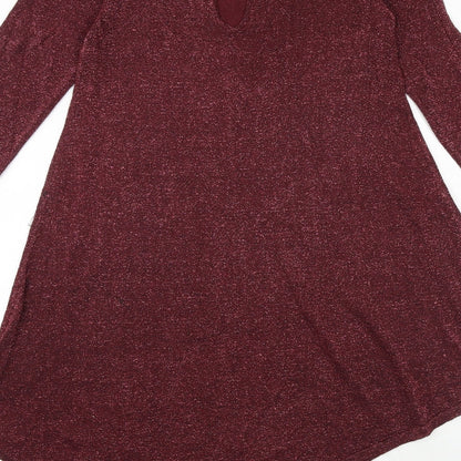 Womens UK Size 8 NEXT Red Pullover Jumper