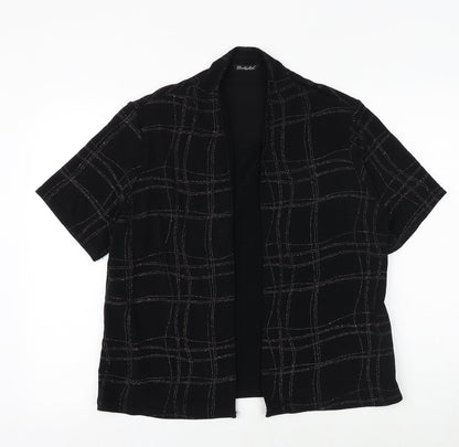 Womens UK Size 18 Berkertex Black Kimono Blouse