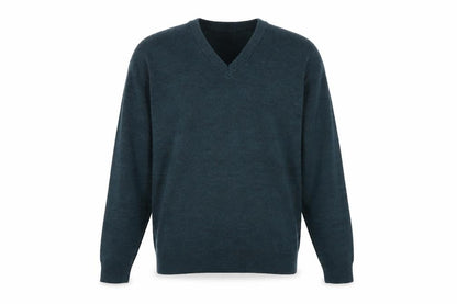 Mens UK Size M Essentials Green Pullover Jumper