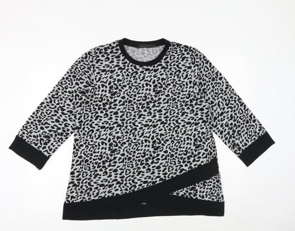 Womens UK Size M Tenki Grey Basic Blouse