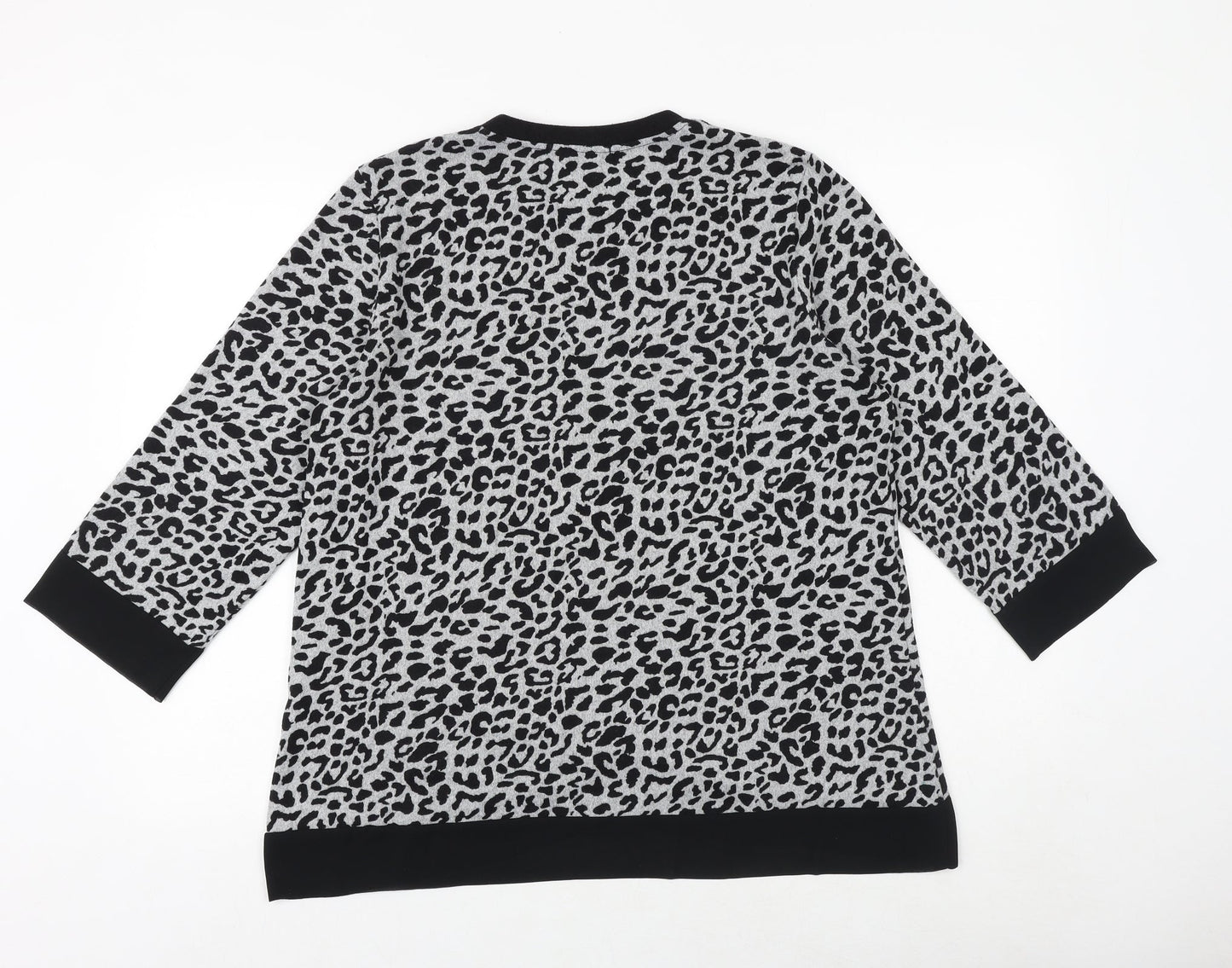 Womens UK Size M Tenki Grey Basic Blouse