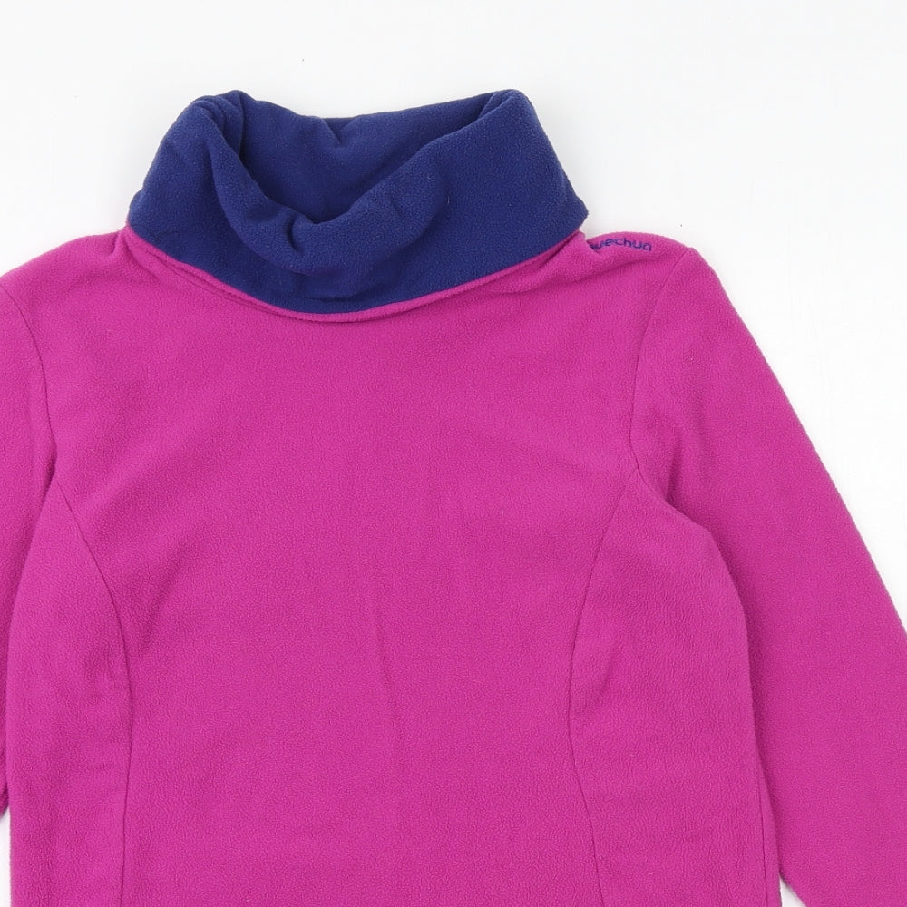 DECATHLON Womens Pink Polyester Pullover Sweatshirt Size XS Pullover