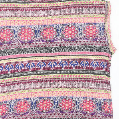 Womens UK Size 12 New Look Multicoloured Basic Blouse