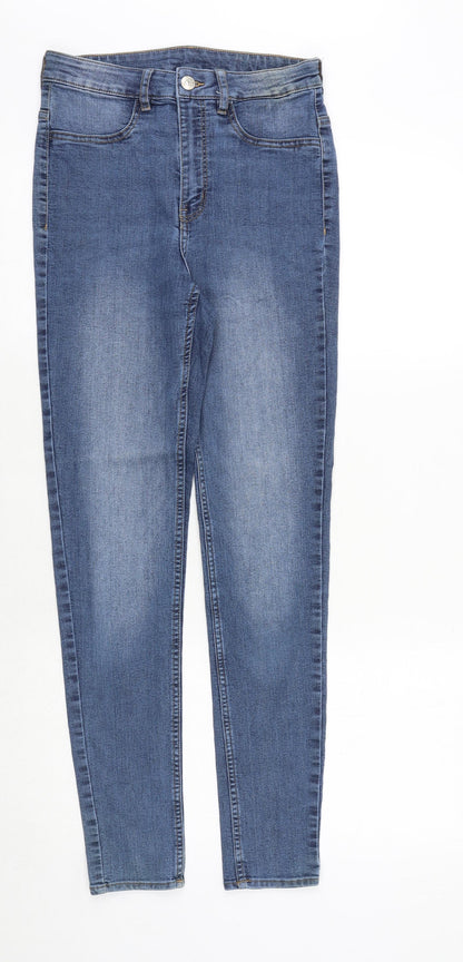 Womens UK Size 8 H&M Regular Fit Skinny Blue Jeans