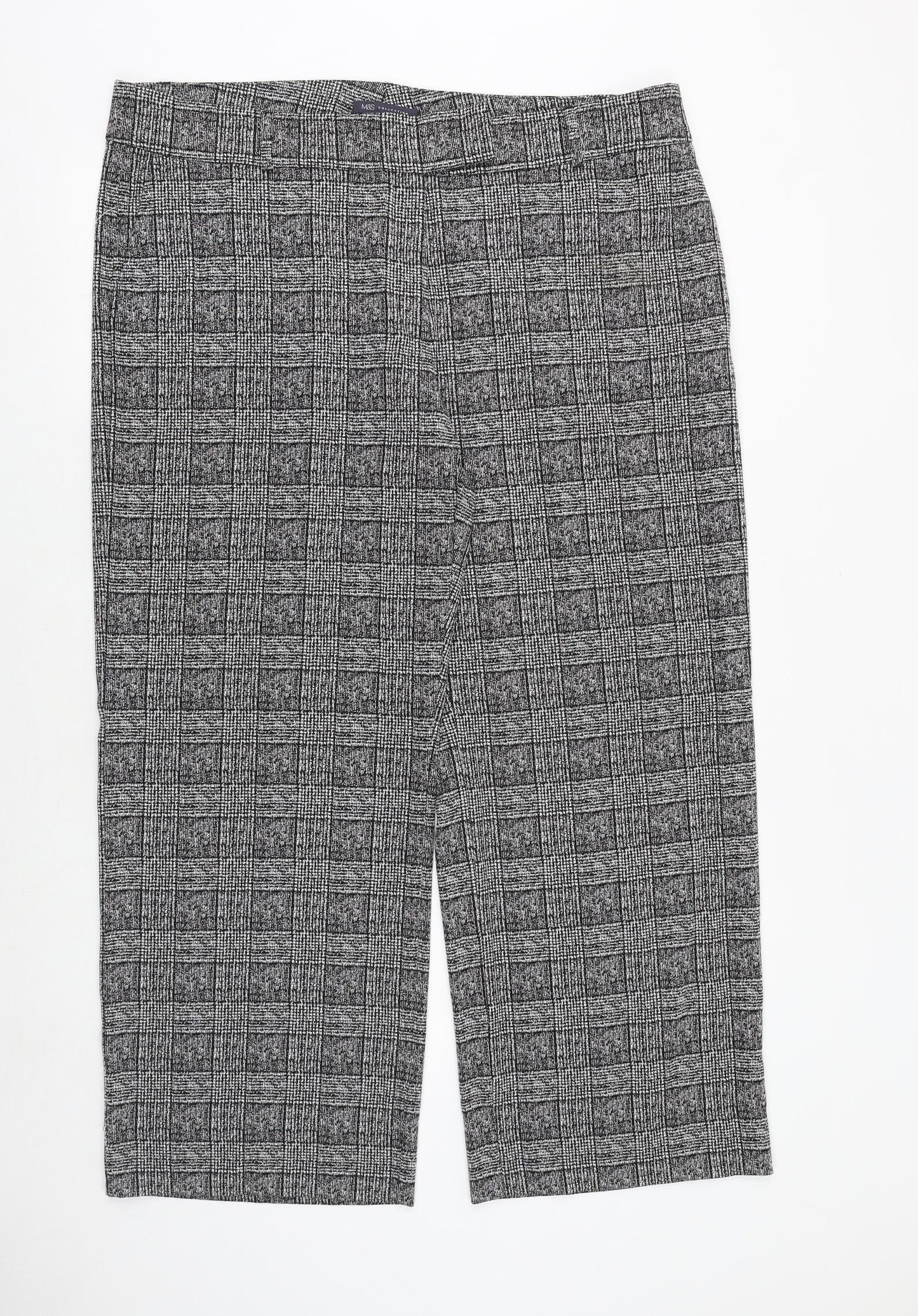 Womens UK Size 20 Marks and Spencer Regular Fit  Black Trousers