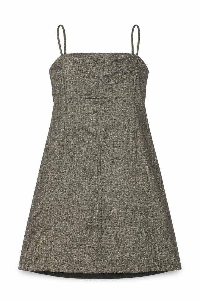 Cameo Rose Womens Gold Polyester A-Line Size 6 Square Neck Zip